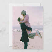 Invitation Aquarelle Abstraite Enregistrer la date (Dos)