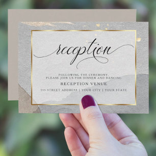 Invitation Aquarelle Abstraite Granite