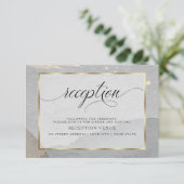 Invitation Aquarelle Abstraite Granite (Debout devant)