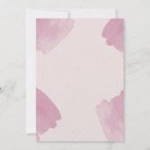 Invitation Aquarelle Abstraite | Mariage circulaire géométriq (Dos)