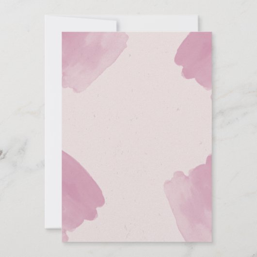 Invitation Aquarelle Abstraite | Mariage circulaire géométriq (Dos)