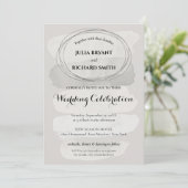 Invitation Aquarelle Abstraite | Mariage circulaire géométriq (Debout devant)