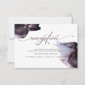 Invitation Aquarelle Abstraite mauve de bruyère (Devant)