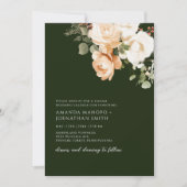 Invitation Aquarelle accords floraux Mariage vert (Devant)