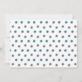 Invitation Aquarelle adorable Eléphants Baby shower garçon (Dos)