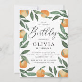 Invitation Aquarelle agrumes jardin fleuri anniversaire de en (Devant)