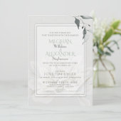 Invitation Aquarelle Alabaster Dahlia (Debout devant)