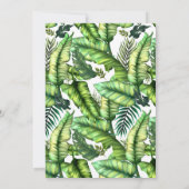 Invitation Aquarelle Aloha Tropical Summer Beach Mariage (Dos)