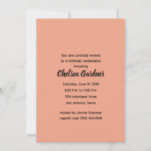 Invitation Aquarelle amusante bande dessinée scène d'annivers (Devant)