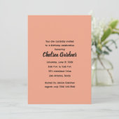 Invitation Aquarelle amusante bande dessinée scène d'annivers (Debout devant)