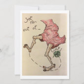 Invitation Aquarelle amusante et capricieuse. (Devant)