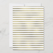 Invitation Aquarelle Ananas Pina Tropic Faux Foil Mariage (Dos)