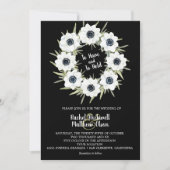 Invitation Aquarelle Anémones Mariage de couronne (Devant)