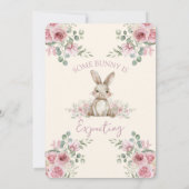 Invitation Aquarelle animale de la forêt de Bunny (Dos)