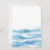 Invitation Aquarelle Anniversaire de enfant Sea Life (Dos)