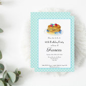 Invitation Aquarelle Anniversaire Pancake Brunch Party
