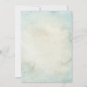 Invitation Aquarelle arc-en-ciel Air Baby shower Invitat (Dos)