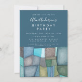 Invitation Aquarelle Artiste Anniversaire Fête Personnalisée (Devant)