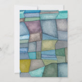 Invitation Aquarelle Artiste Anniversaire Fête Personnalisée (Dos)