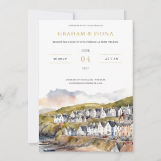 Invitation aquarelle au bord de la mer