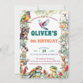 Invitation Aquarelle Australian Baby Animals Anniversaire (Devant)