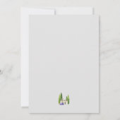 Invitation Aquarelle Baby shower Boho simple et élégant (Dos)