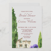 Invitation Aquarelle Baby shower Boho simple et élégant (Devant / Derrière)