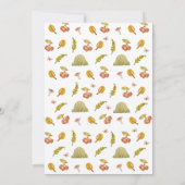 Invitation Aquarelle Baby shower bois (Dos)