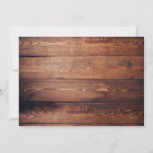 Invitation Aquarelle Baby shower bois personnalisé (Dos)