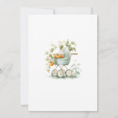 Invitation Aquarelle Baby shower cultivé localement (Dos)