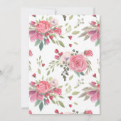 Invitation Aquarelle Baby shower de chat Ballerina (Dos)