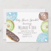 Invitation Aquarelle Baby shower de Donut Parsemer doux (Devant)