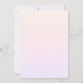 Invitation Aquarelle Baby shower de fraises arc-en-ciel (Dos)