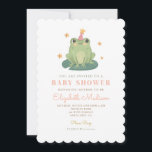 Invitation Aquarelle Baby shower de grenouille magique Invita<br><div class="desc">Cette invitation baby shower avec une grenouille mignonne c'est un garçon est l'invitation baby shower la plus douce jamais. Vous pouvez customiser vos invitations en choisissant parmi tant de types de papier,  de formes et de textes différents de votre choix pour le rendre unique et spécial.</div>