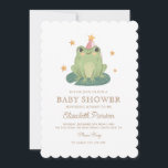 Invitation Aquarelle Baby shower de grenouille magique Invita<br><div class="desc">Cette invitation baby shower avec une grenouille mignonne c'est un garçon est l'invitation baby shower la plus douce jamais. Vous pouvez customiser vos invitations en choisissant parmi tant de types de papier,  de formes et de textes différents de votre choix pour le rendre unique et spécial.</div>