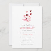 Invitation Aquarelle Baby shower de Valentines (Devant)