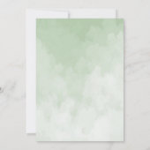 Invitation Aquarelle Baby shower des animaux de la forêt de b (Dos)