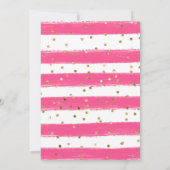 Invitation Aquarelle Baby shower des fleurs de printemps de p (Dos)