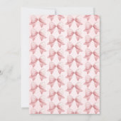 Invitation Aquarelle Baby shower des points de la cale rose (Dos)