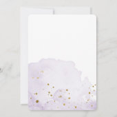 Invitation Aquarelle Baby Sprinkle - Lavande (Dos)