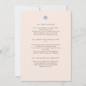 Invitation Aquarelle Bachelorette Destination Tropicale (Dos)