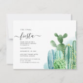 Invitation Aquarelle Bachelorette Week-end Itinéraire de la f (Devant)