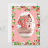 Invitation aquarelle baie douce première fille (Dos)