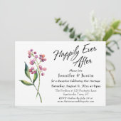 Invitation Aquarelle Baies & Bourgeons Pour Toujours Après (Debout devant)