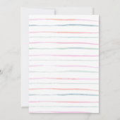 Invitation Aquarelle Ballons Baby shower de révélation de gen (Dos)