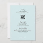 Invitation Aquarelle Balloons Garçon Bébé Tout en une douche (Dos)