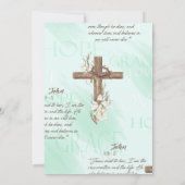 Invitation Aquarelle Baptême Floral/ Christening/ Dédication (Dos)