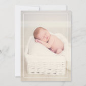 Invitation Aquarelle Baptême Floral ou Christening John Invi (Dos)