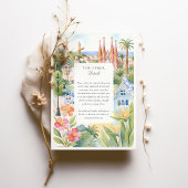 Invitation Aquarelle Barcelone Destination Mariage