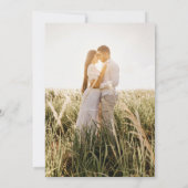 Invitation Aquarelle Barre d'illustration mariage de ferme (Dos)